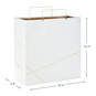 White With Gold Large Square Gift Bag, 10.4", , large image number 3