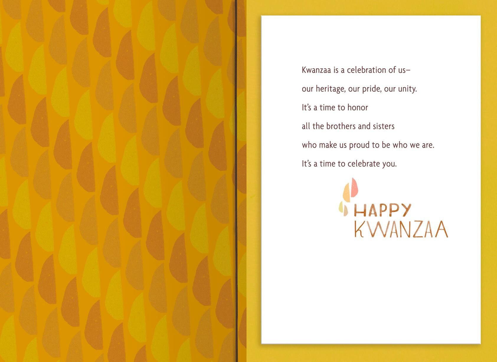 Reflect Rekindle Rejoice Kwanzaa Card