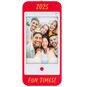 Red Cell Phone Frame Personalized Ornament closeup view image number 4