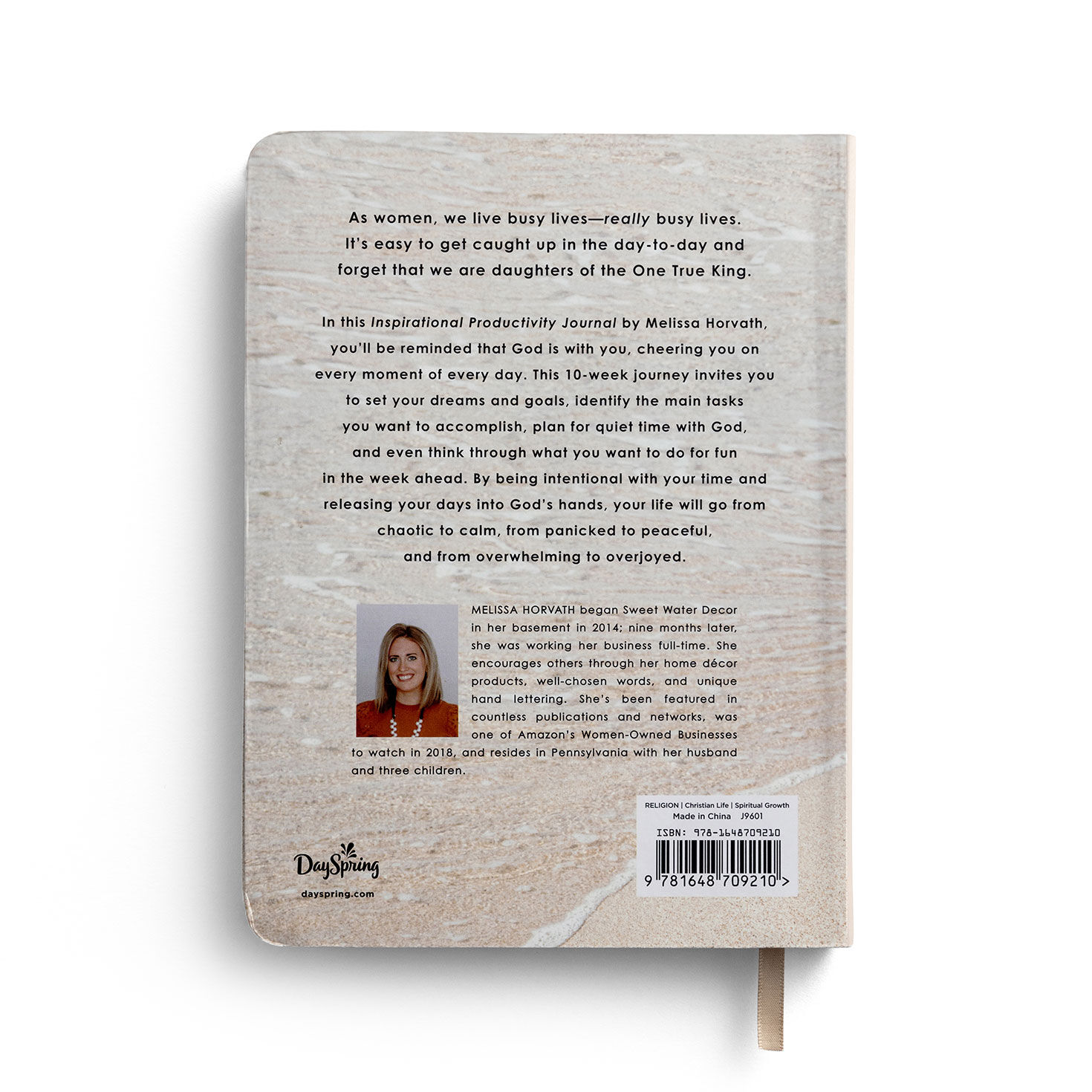 Inspirational Productivity Journal back image number 2