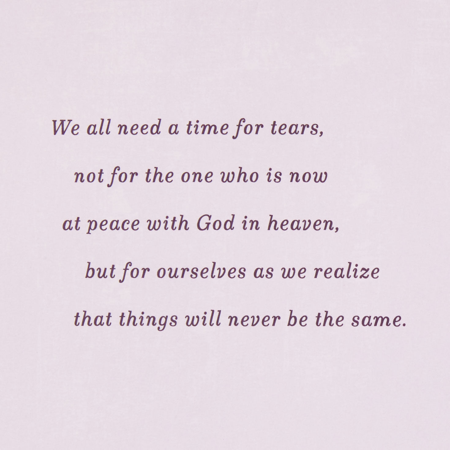 Purple Green Succulents Religious Sympathy Card Sentiment image number 2