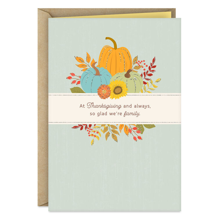 So Glad We're Family Thanksgiving Card
