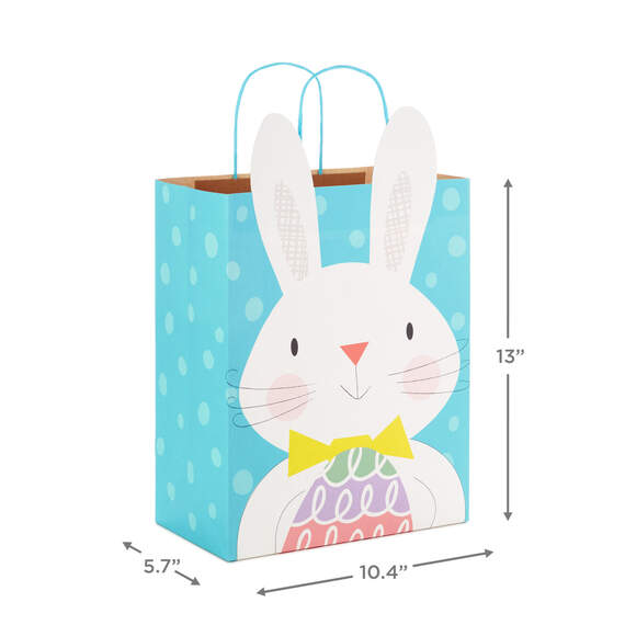 13" Easter Bunny With Egg Gift Bag, , large image number 3