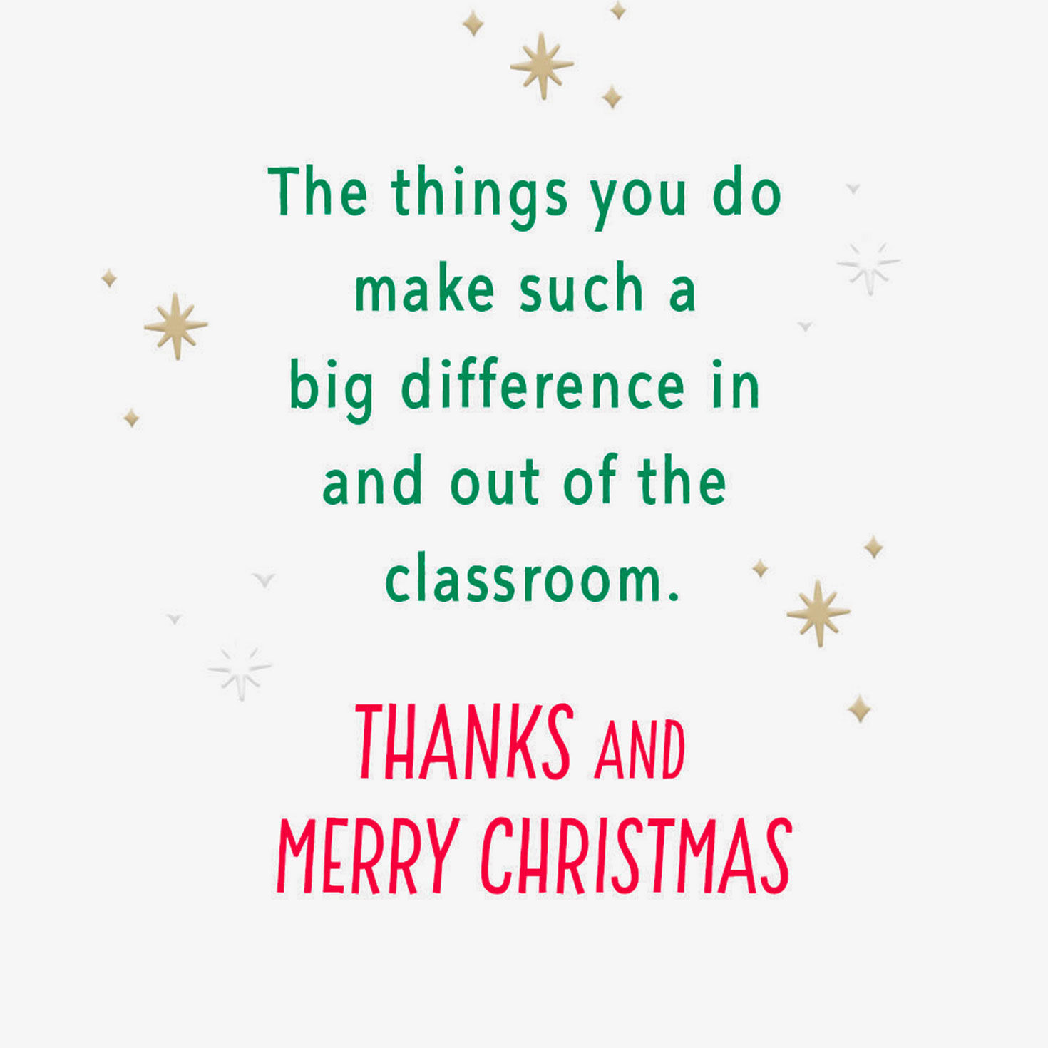 Cute Tree with Candy Canes Paraeducator Christmas Card Sentiment image number 2