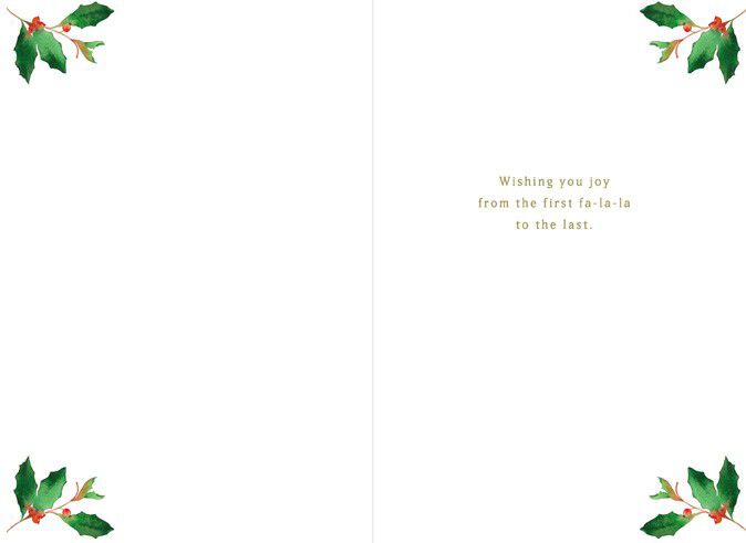 Deck the Halls Christmas Card