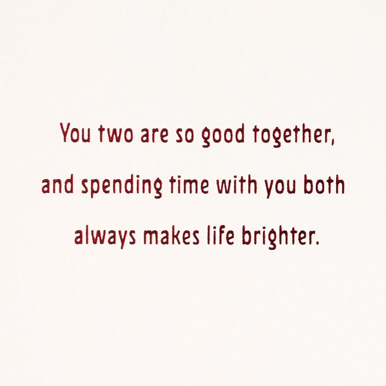 Deer With Lights Christmas Card for Son and Wife Sentiment image number 2