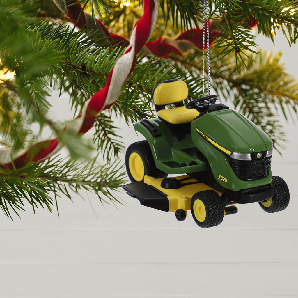 John Deere X390 Lawn Tractor Metal Ornament Keepsake Ornaments