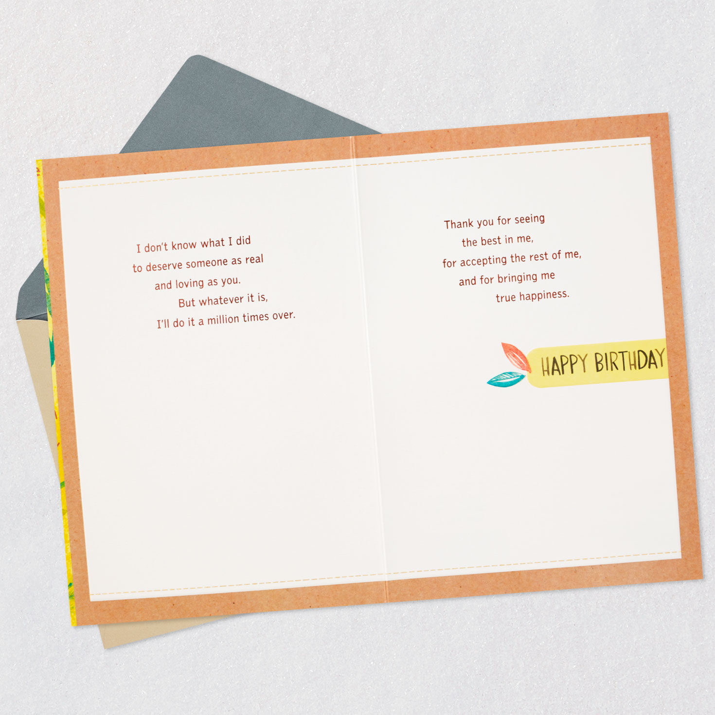 A Man Like You to Love Romantic Birthday Card for Him, , large image number 4