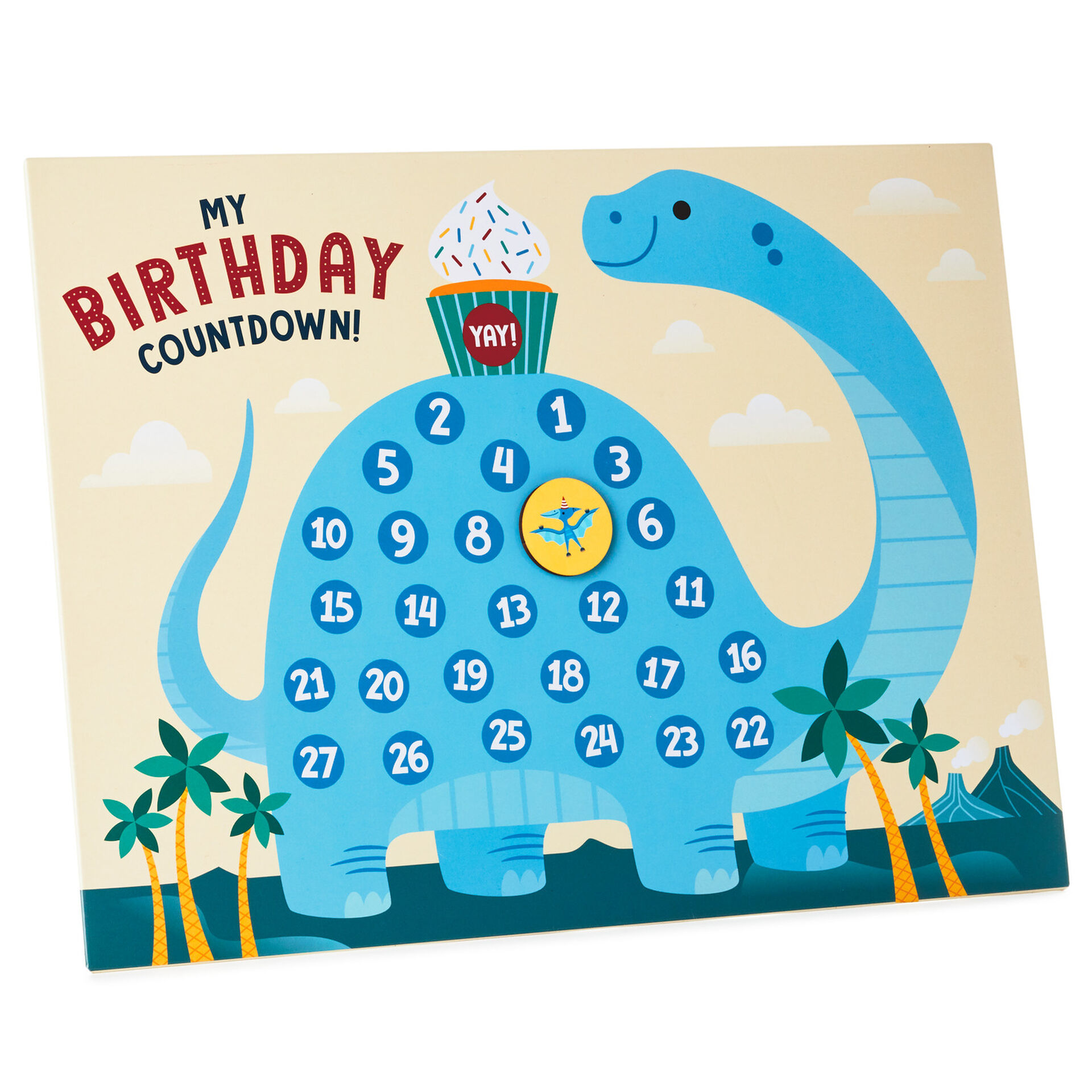 Dinosaur Birthday Magnetic Countdown Calendar - Party Decorations - Hallmark