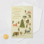Vintage Embroidery Winter Scene Parents Christmas Card Card Front with Envelope and Gold Seal image number 7