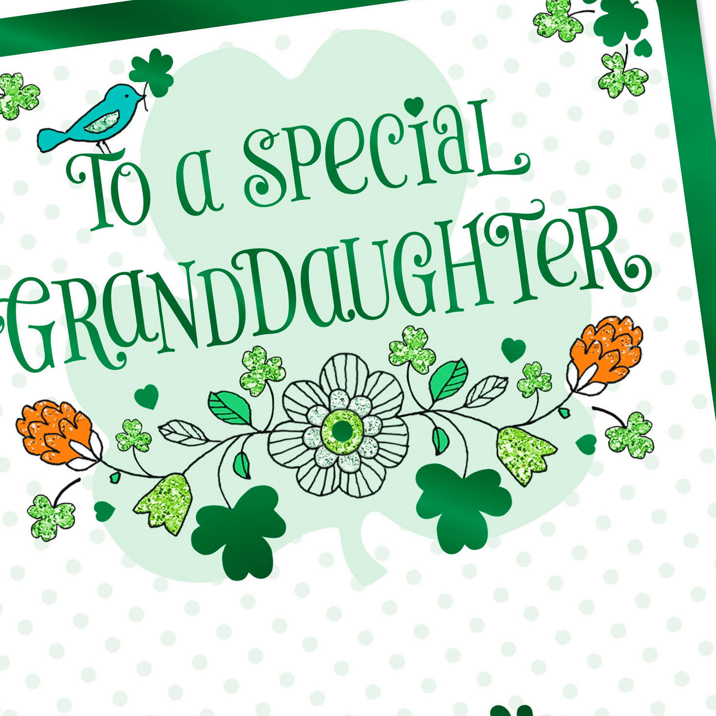 Wishes Full of Love St. Patrick's Day Card for Granddaughter, , large image number 4