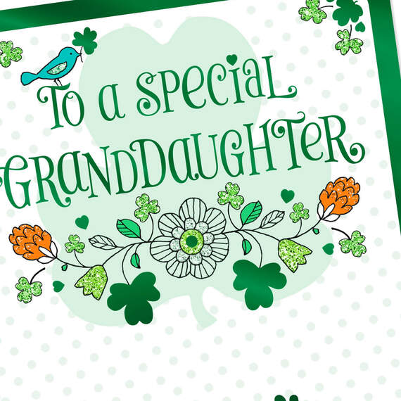 Wishes Full of Love St. Patrick's Day Card for Granddaughter, , large image number 4