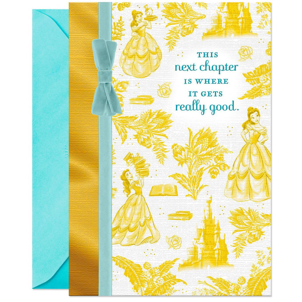 Disney Beauty and the Beast Belle Toile Birthday Card - Greeting Cards ...