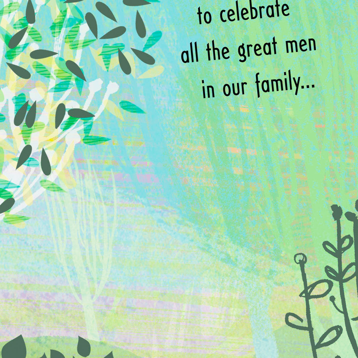 Trees By Stream Happy Father's Day Card Card Front Detail image number 4