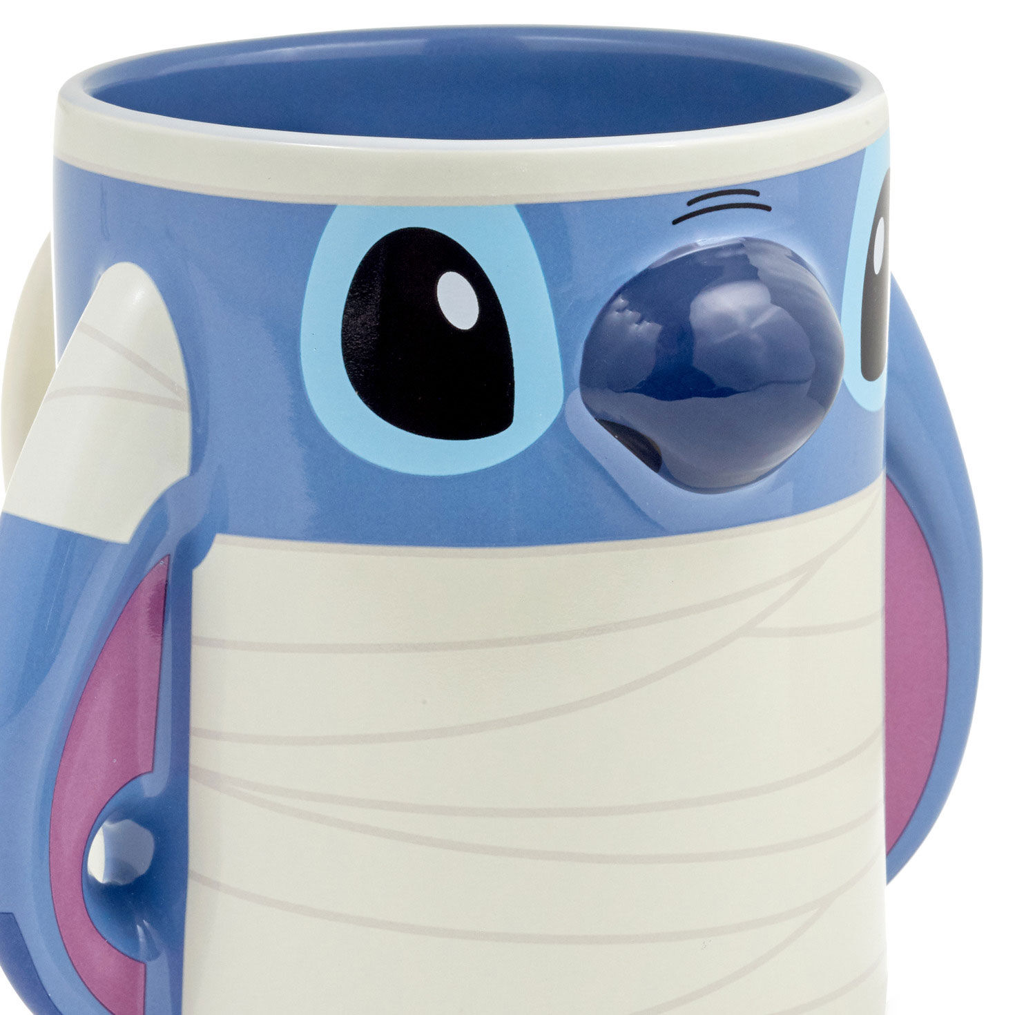 Disney Mummy Stitch Sculpted Halloween Mug closeup view image number 4