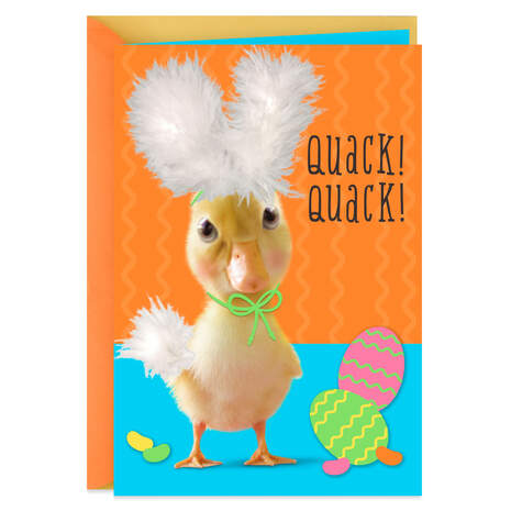 Quack Quack Duck Easter Card, , large