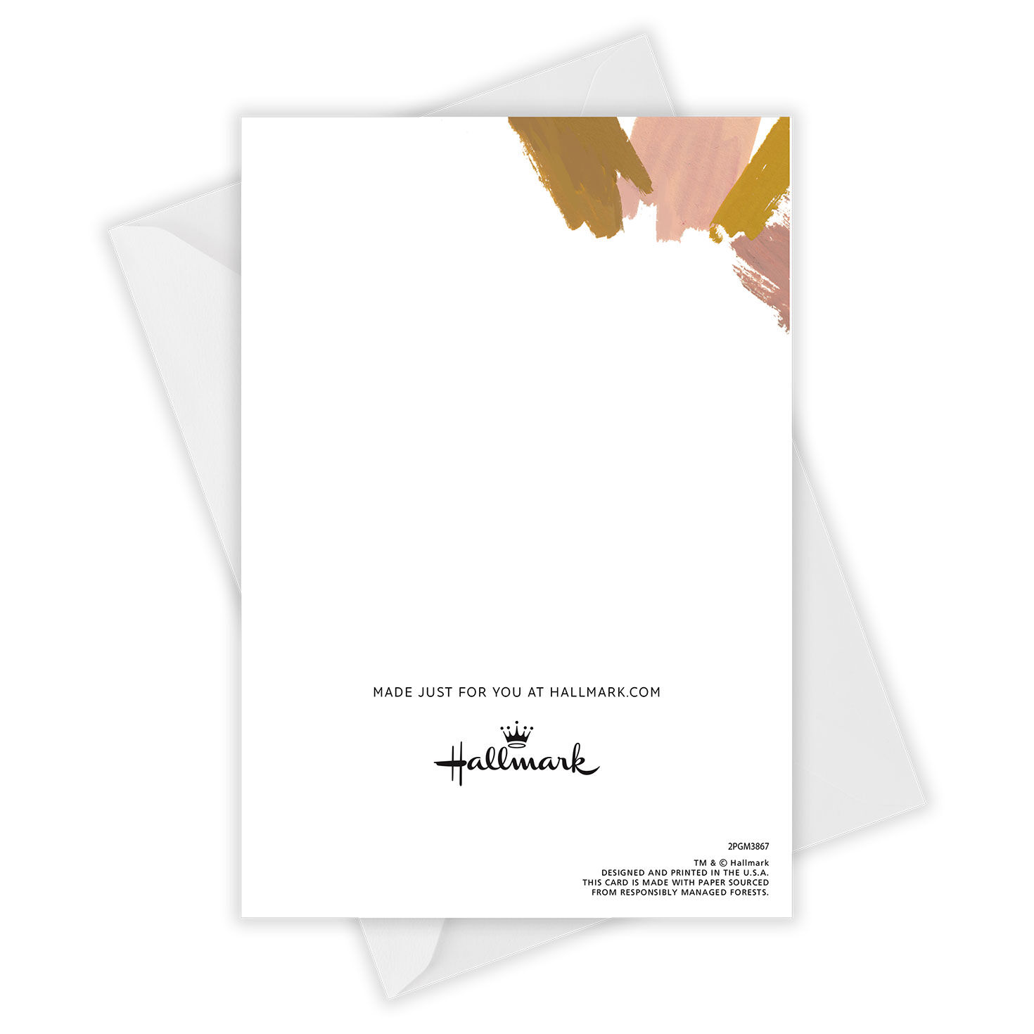 Pink Yellow Blue Personalized Father's Day Card Card Back with Envelope image number 5