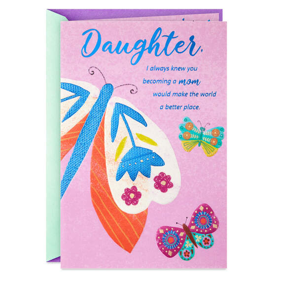 You Make the World a Better Place Mother's Day Card for Daughter, , large image number 1