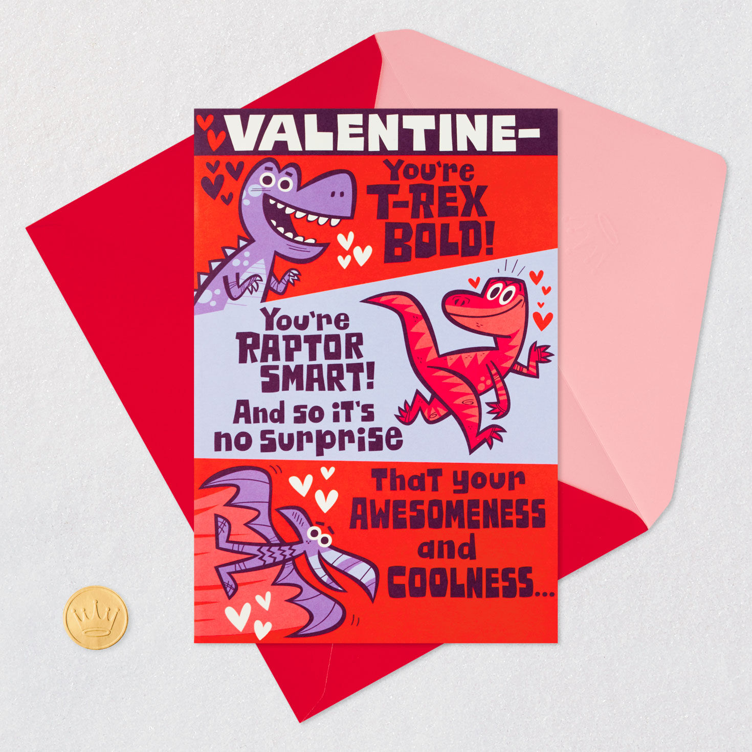 Dinosaurs Pop-Up Valentine's Day Card for only USD 3.99 | Hallmark