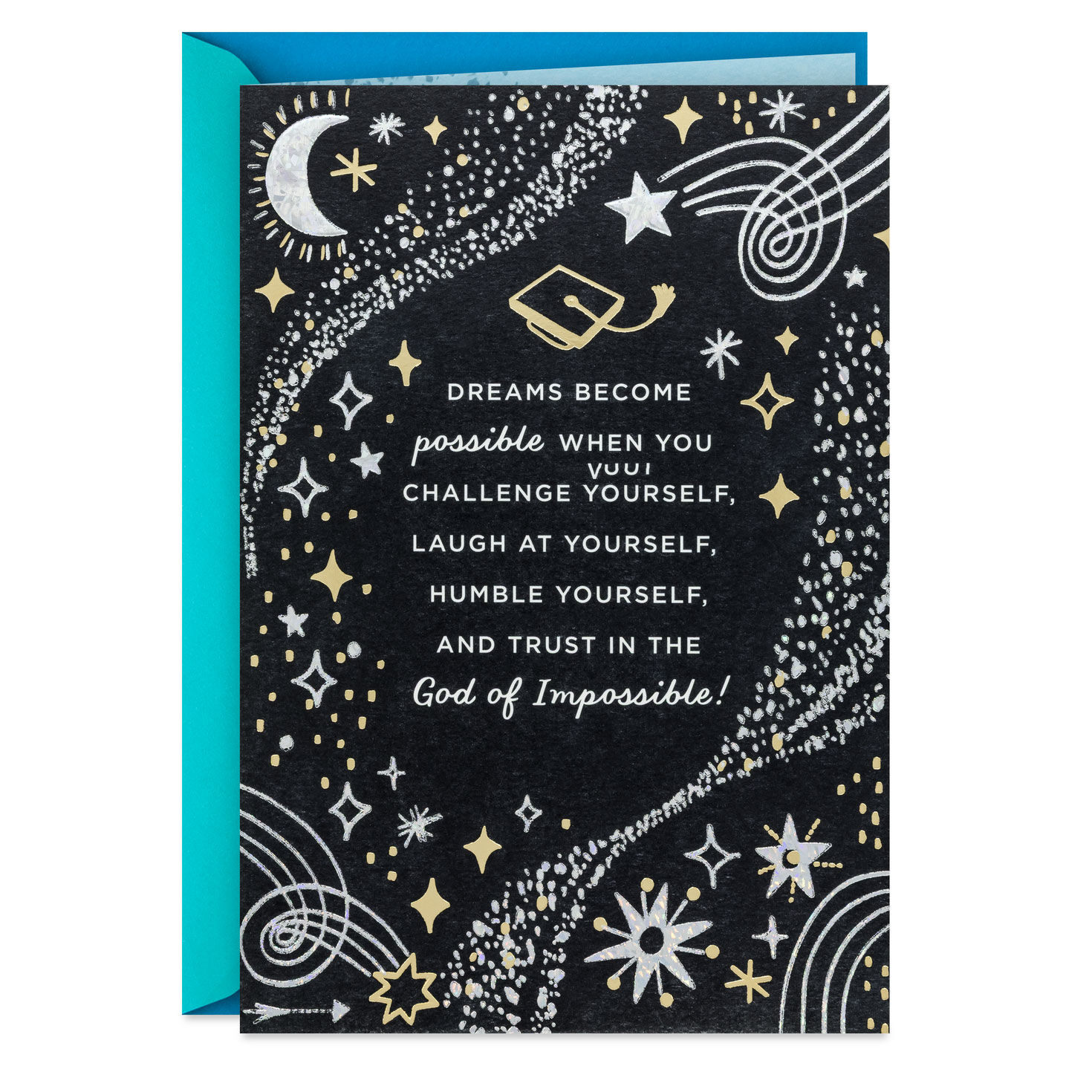 Trust in the God of Impossible Religious Graduation Card