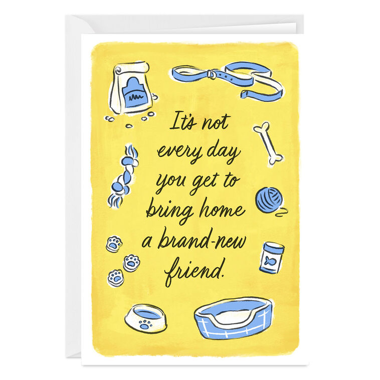 New Dog Custom Congratulations Card