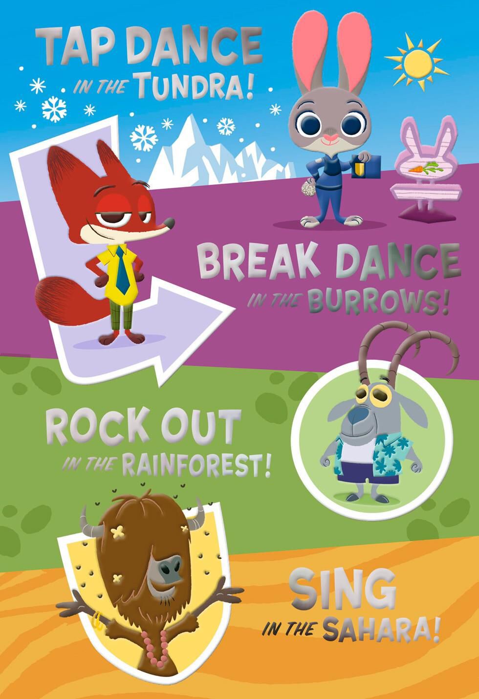 Disney Zootopia Birthday Bash Card with Stickers