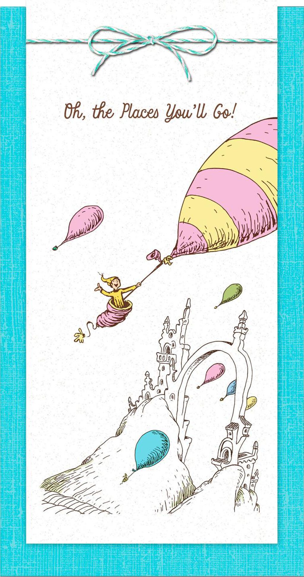 Dr Seuss Oh The Places You Ll Go Money Holder Graduation Card