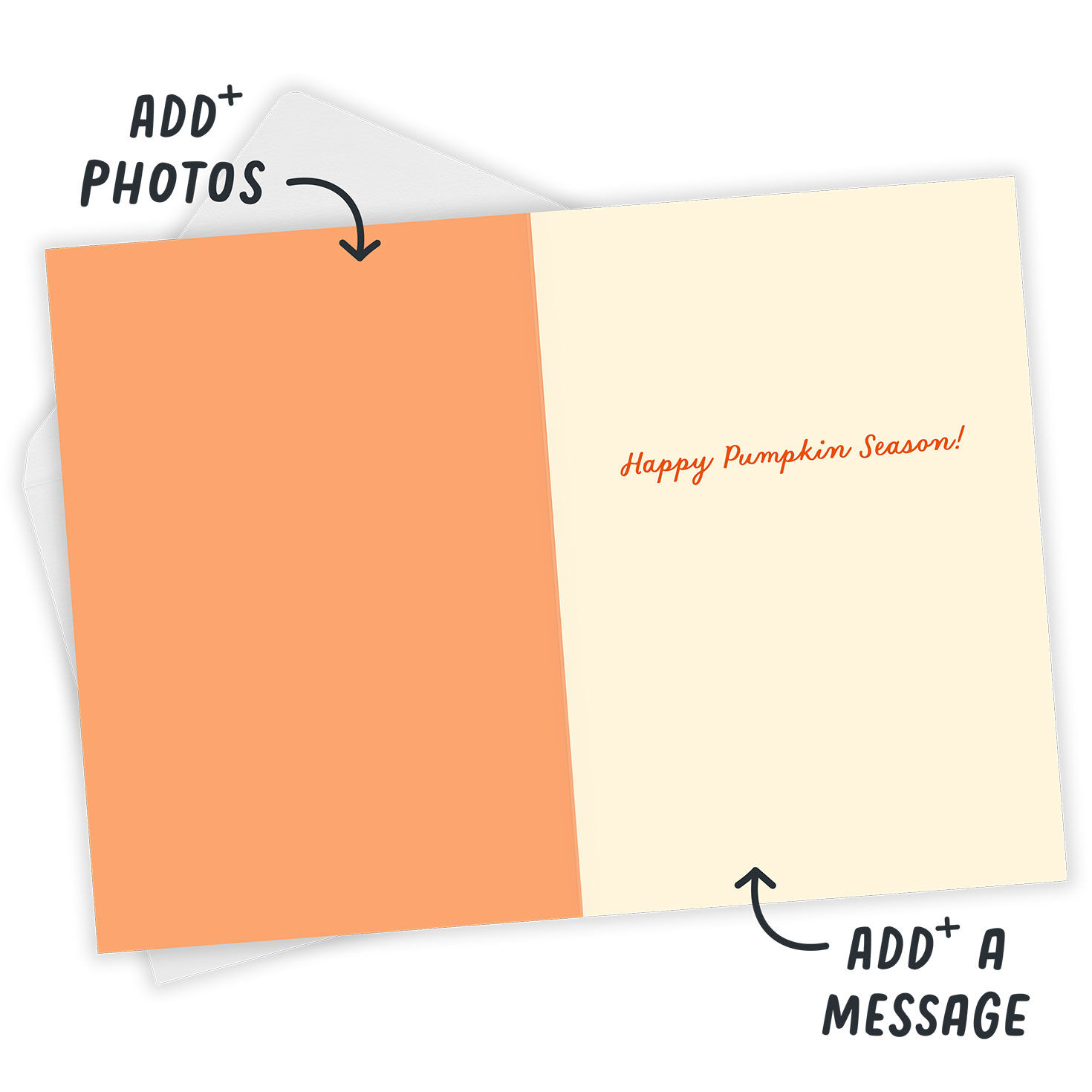 Pumpkin Flavored Everything Custom Thanksgiving Card, , large image number 3