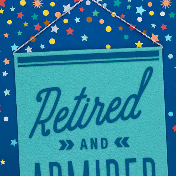 16" Retired and Admired Jumbo Retirement Card With Banner, , large image number 4