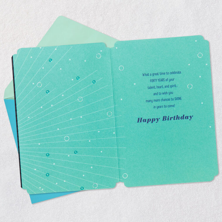 Great Time to Celebrate 40th Birthday Card, , large image number 3