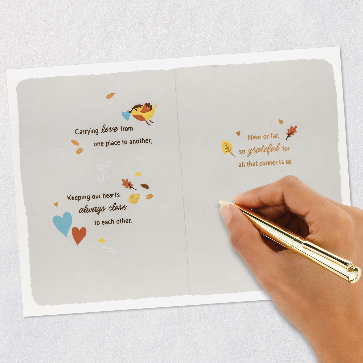 Thankful Across the Miles Thanksgiving Card Signing card image number 7