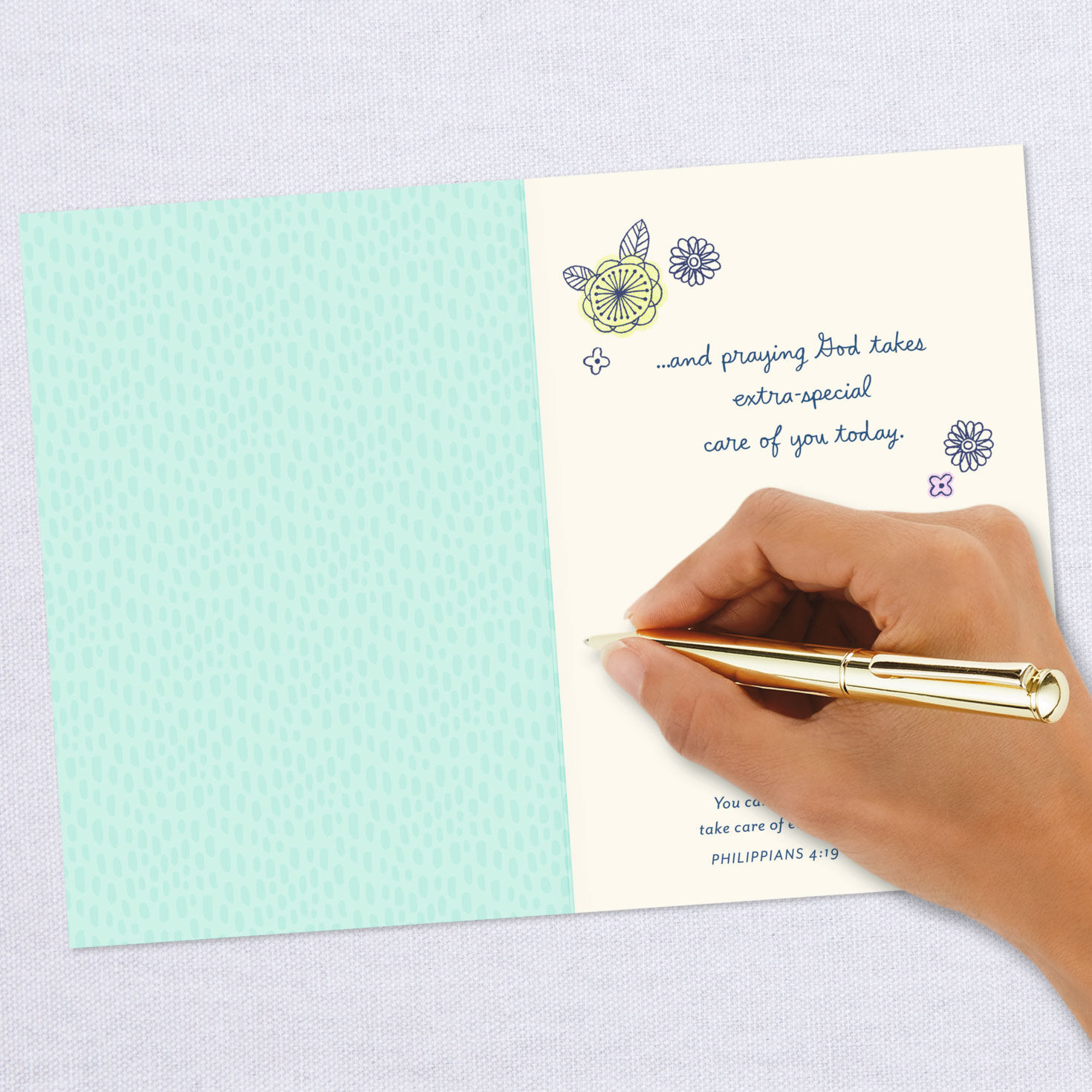 Just Checking In Religious Get Well Card, , large image number 7