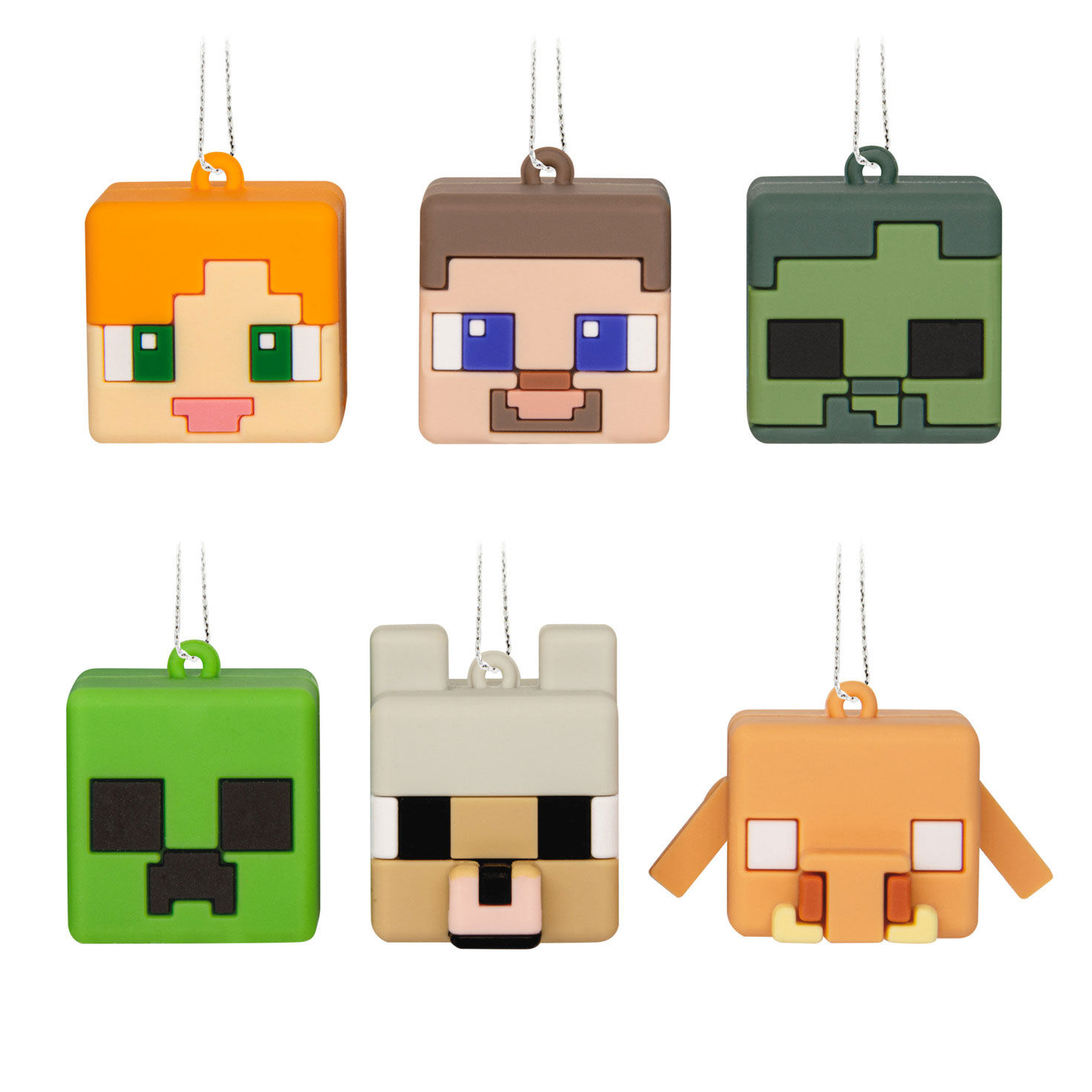 Mini Minecraft Shatterproof Hallmark Ornaments, Set of 6