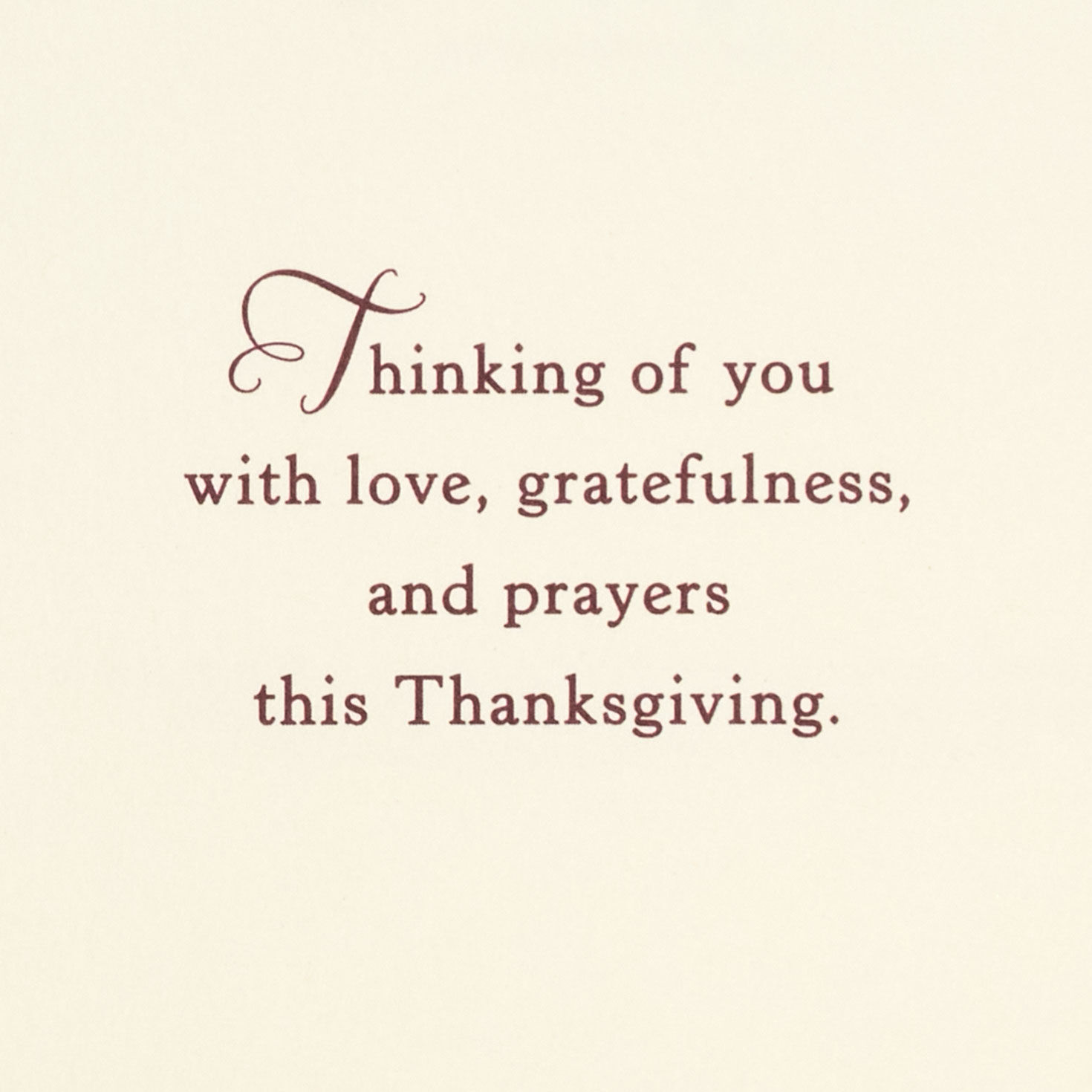 Love, Gratefulness and Prayers Religious Thanksgiving Card Sentiment image number 2