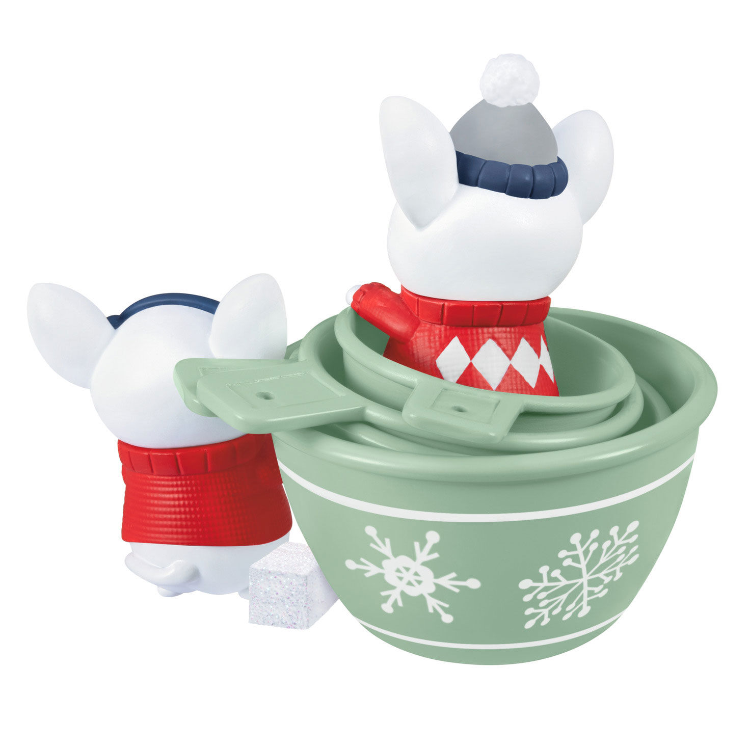 Mice With Measuring Cups Keepsake Ornament Back image number 6