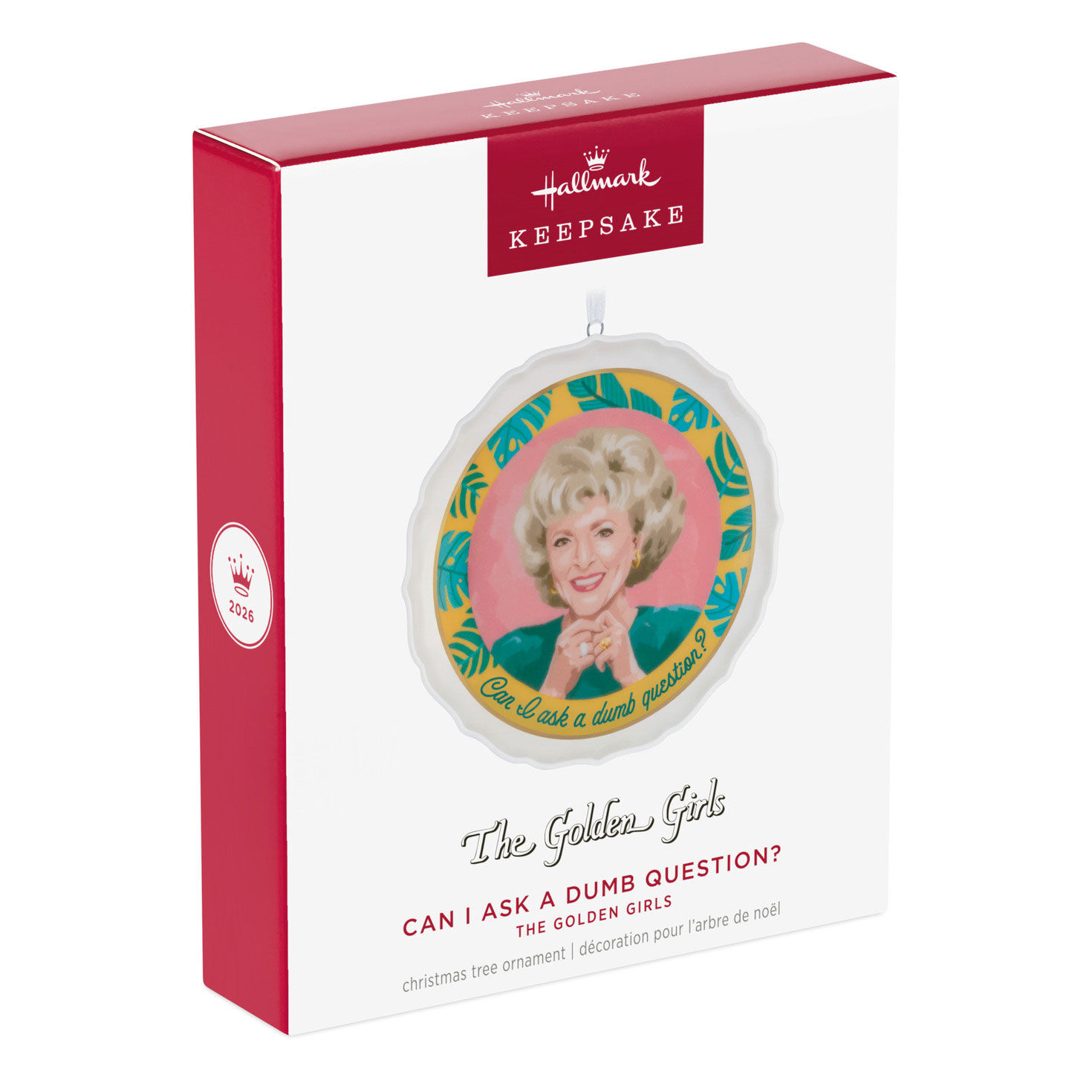 The Golden Girls Rose Round Keepsake Ornament Package Front image number 7