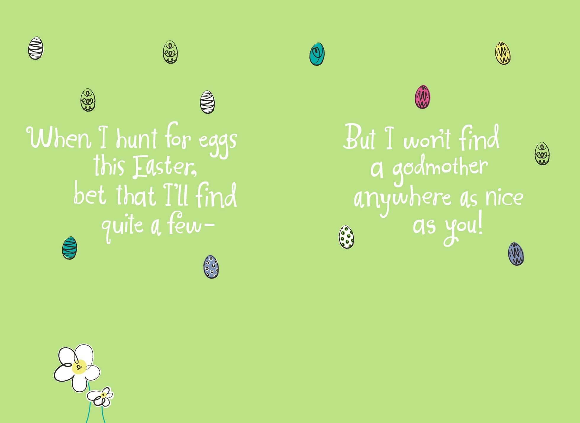 Godmother Egg Hunt Easter Card