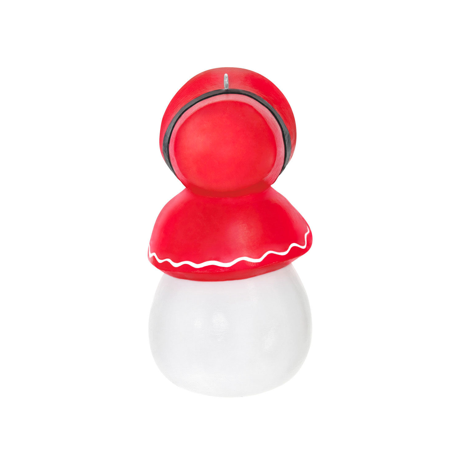 Snow Lady in Red Bonnet Keepsake Ornament Back image number 6