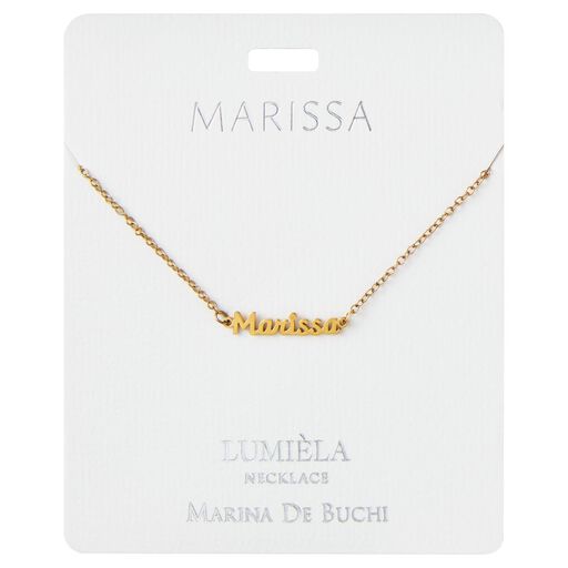 "M" Script Name Necklace, 20", 