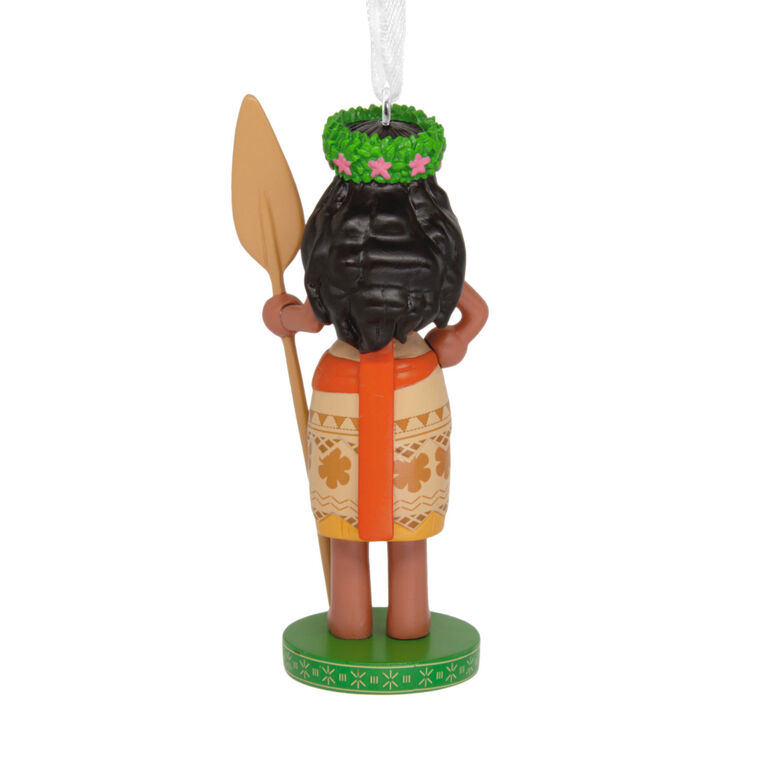 Disney Moana Nutcracker Christmas Ornament back image number 6