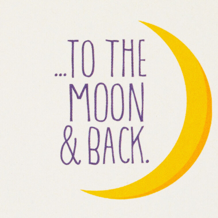 Mini Card - Moon & Back Mini Card - Moon & Back