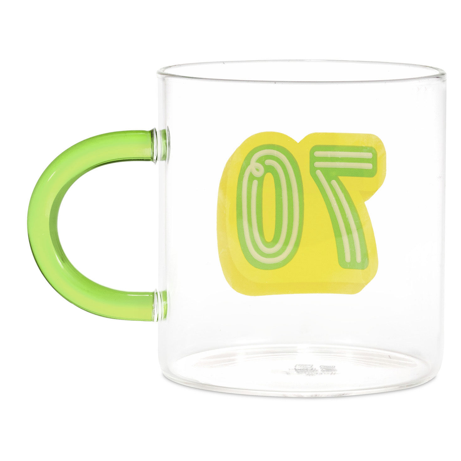 Glass 70th Birthday Mug, 17.5 oz., , large image number 2