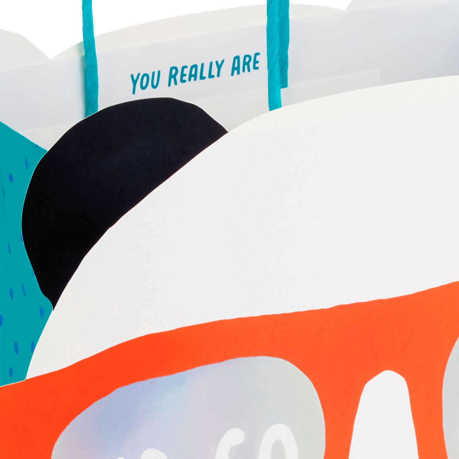 Ur So Cool Panda Face Medium Gift Bag Handle Detail image number 4