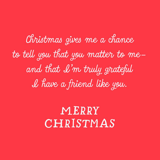 Grateful for a Friend Like You Christmas Card, 