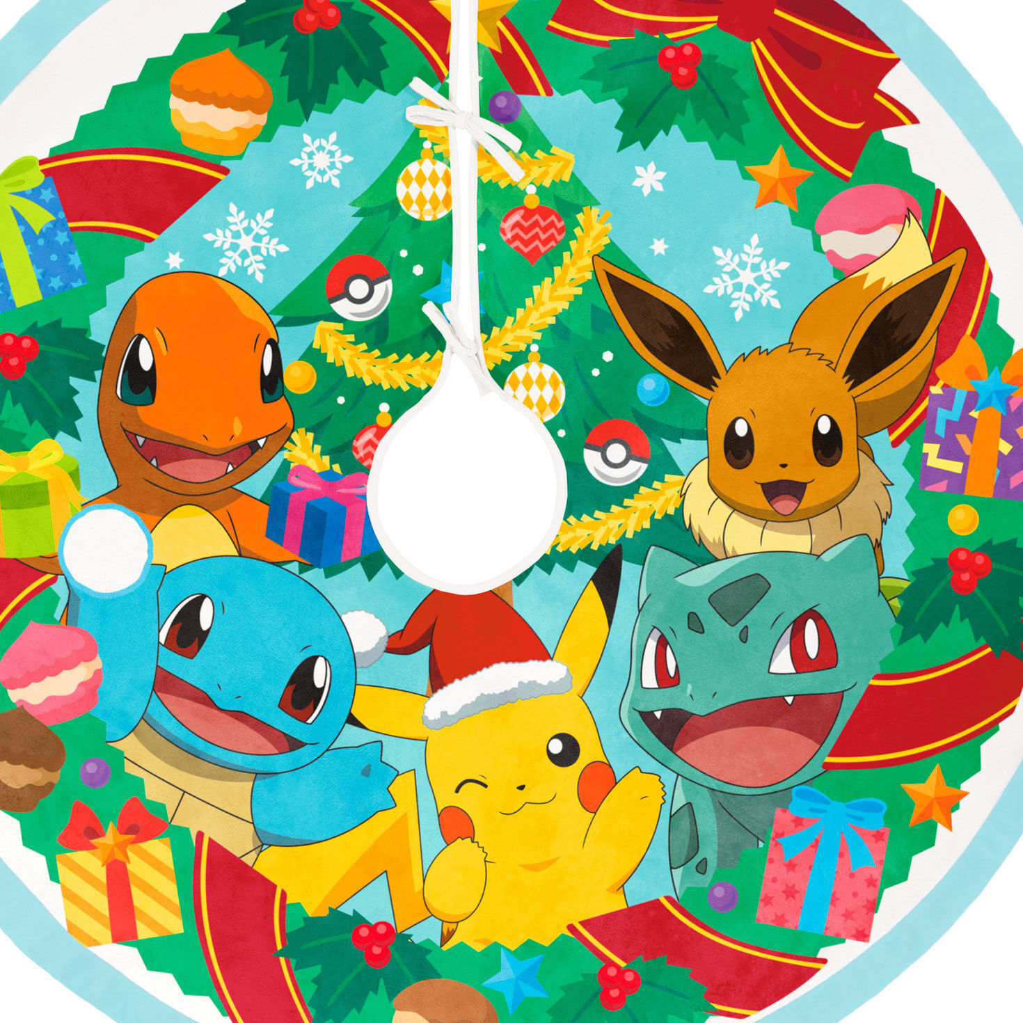 Pok&eacute;mon Keepsake Christmas Tree Skirt upclose view image number 4