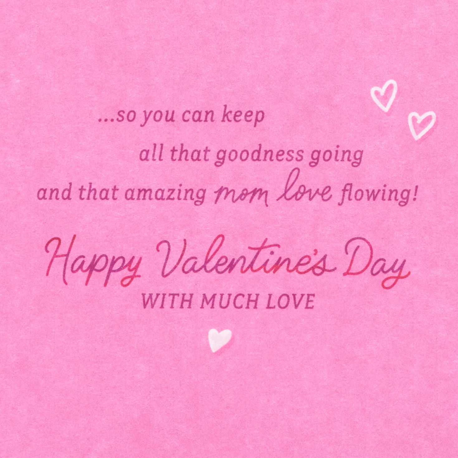 Pink and Purple Abstract Heart Mom Valentine's Card Sentiment image number 3