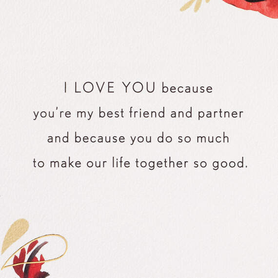 My Best Friend and Partner Love Card for Wife, , large image number 2