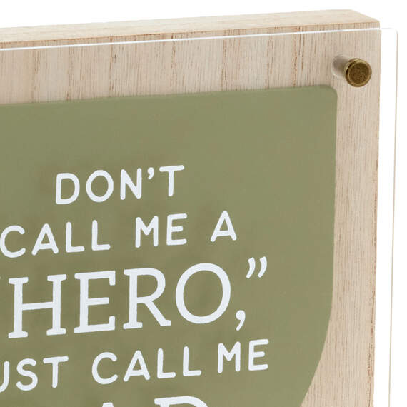Hero Dad Layered Square Quote Sign, 8x8, , large image number 3