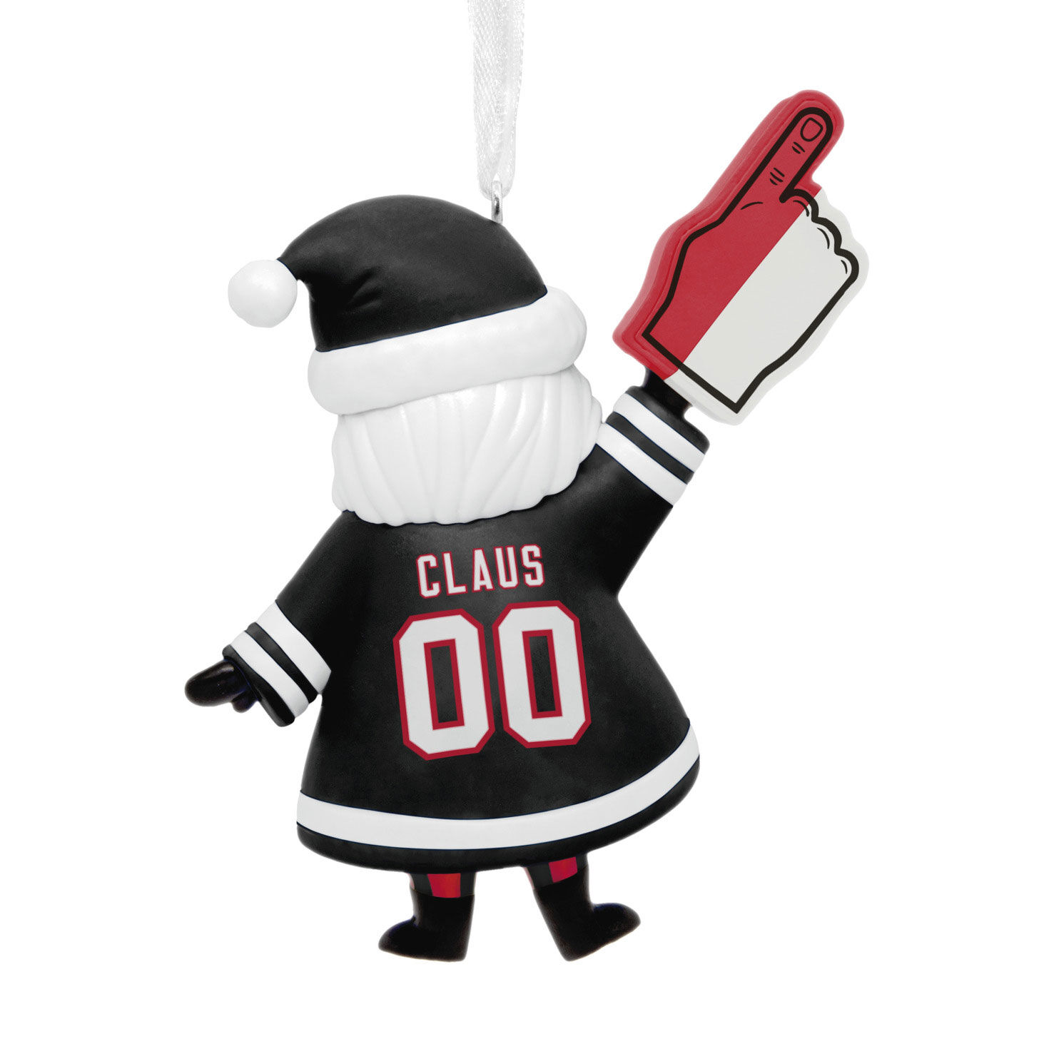 Atlanta Falcons Santa Fan Christmas Ornament back image number 6