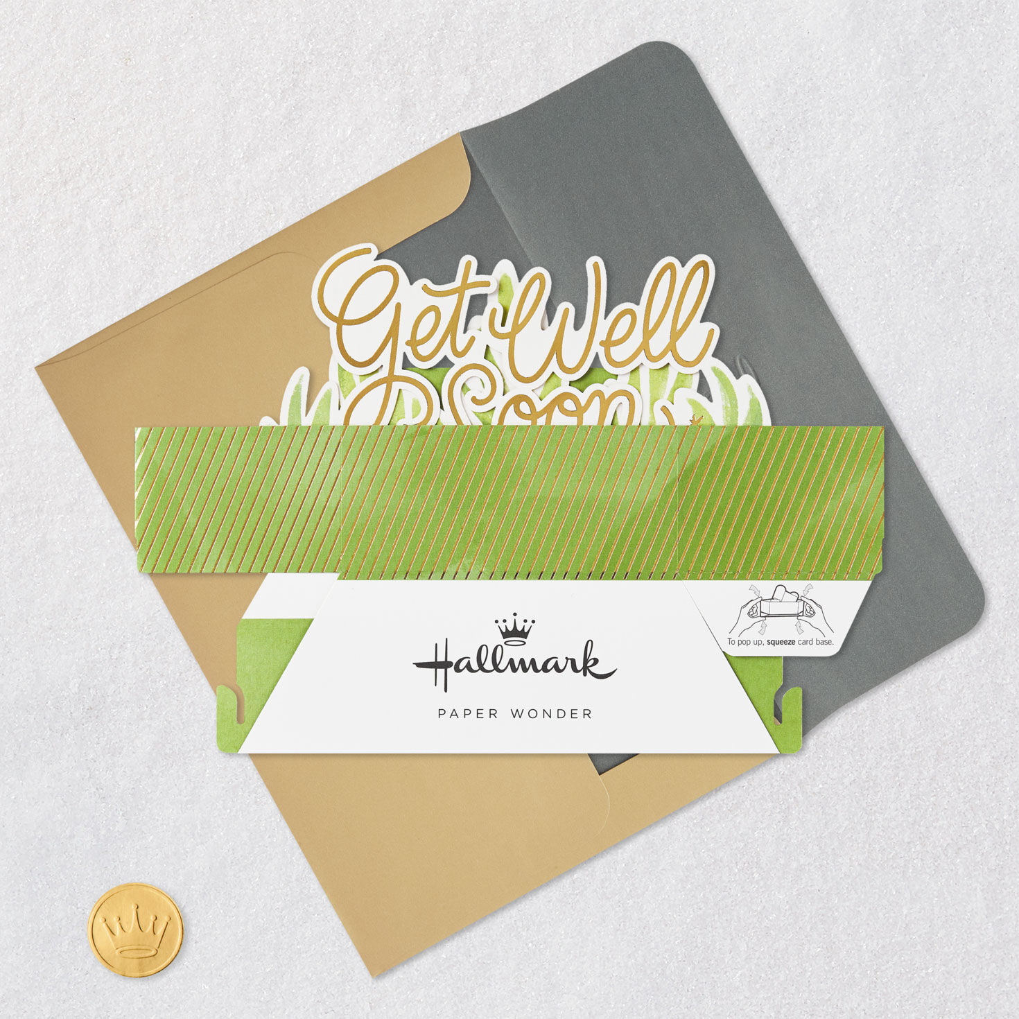 Sending Happy Thoughts Pop-Up Get-Well Card, , large image number 5